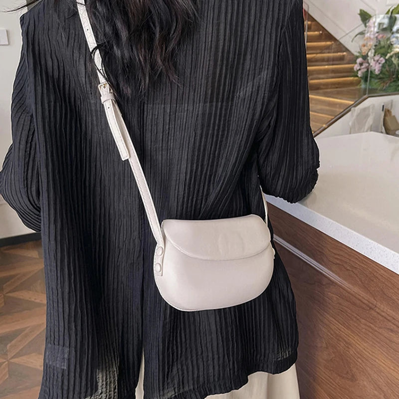 Crossbody Tas Dames - Compacte Saddle Bag met Flapsluit | Casual