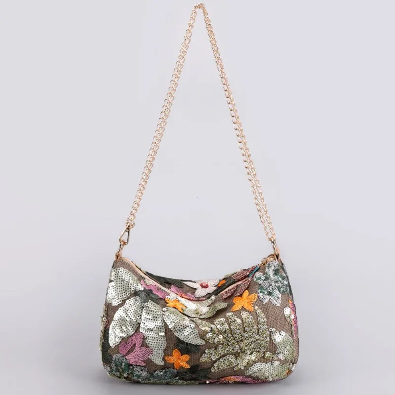 Schoudertas Dames - Romantische Hobo Bag met Bloemenprint | Zomer
