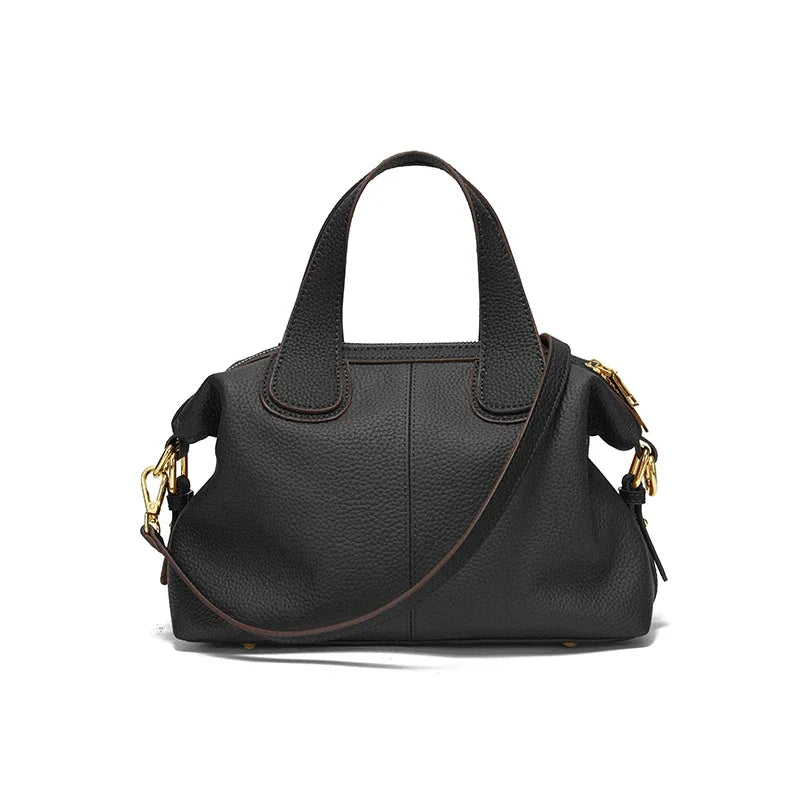 Tas Dames - Gestructureerde Handtas met Dubbele Rits | Elegant