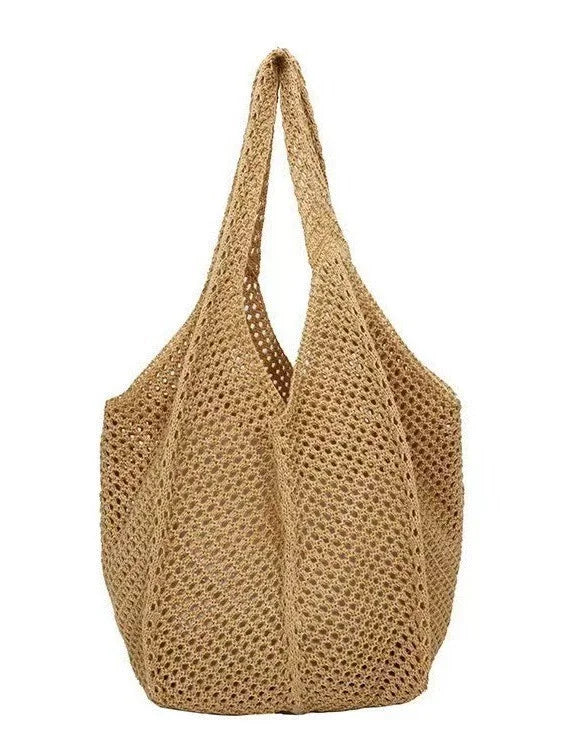 Tas Dames - Grote Gehaakte Shopper met Open Vlechtstructuur | Boho