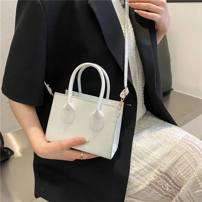 Tas Dames - Mini Handtas met Dubbel Handvat en Schouderriem | Chique