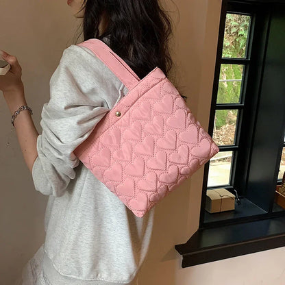 Tas Dames - Gewatteerd met Hartjesprint | Shopper