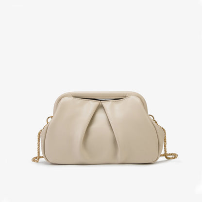 Handtas Dames - Geplooide Avondtas met Ketting | Glamour