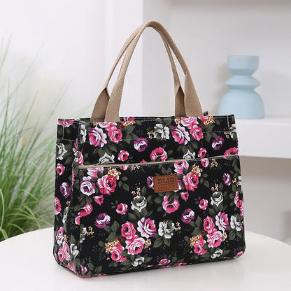 Tas Dames - Ruime Draagtas met Bloemenprint | Vrolijk Casual