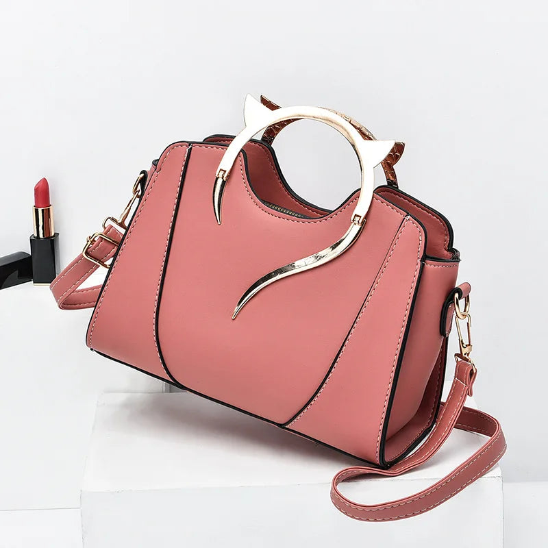 Tas Dames - Stijlvolle Handtas met Gouden Details | Chique