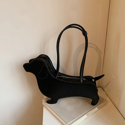 Tas Dames - Mini Handtas in Hondvorm met Hengsels | Schattig