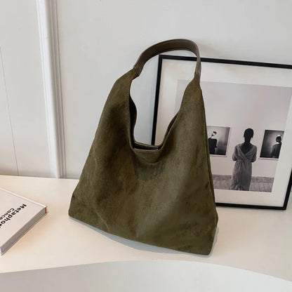 Tas Dames - Grote Zachte Hobo met Brede Schouderband en Open Top | Casual