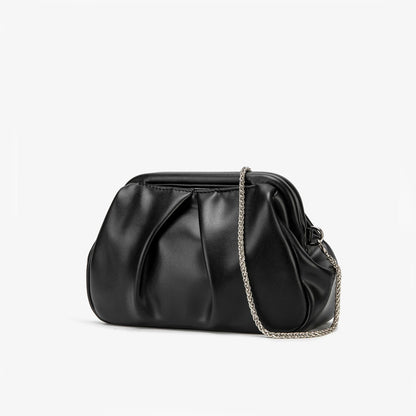 Handtas Dames - Geplooide Avondtas met Ketting | Glamour