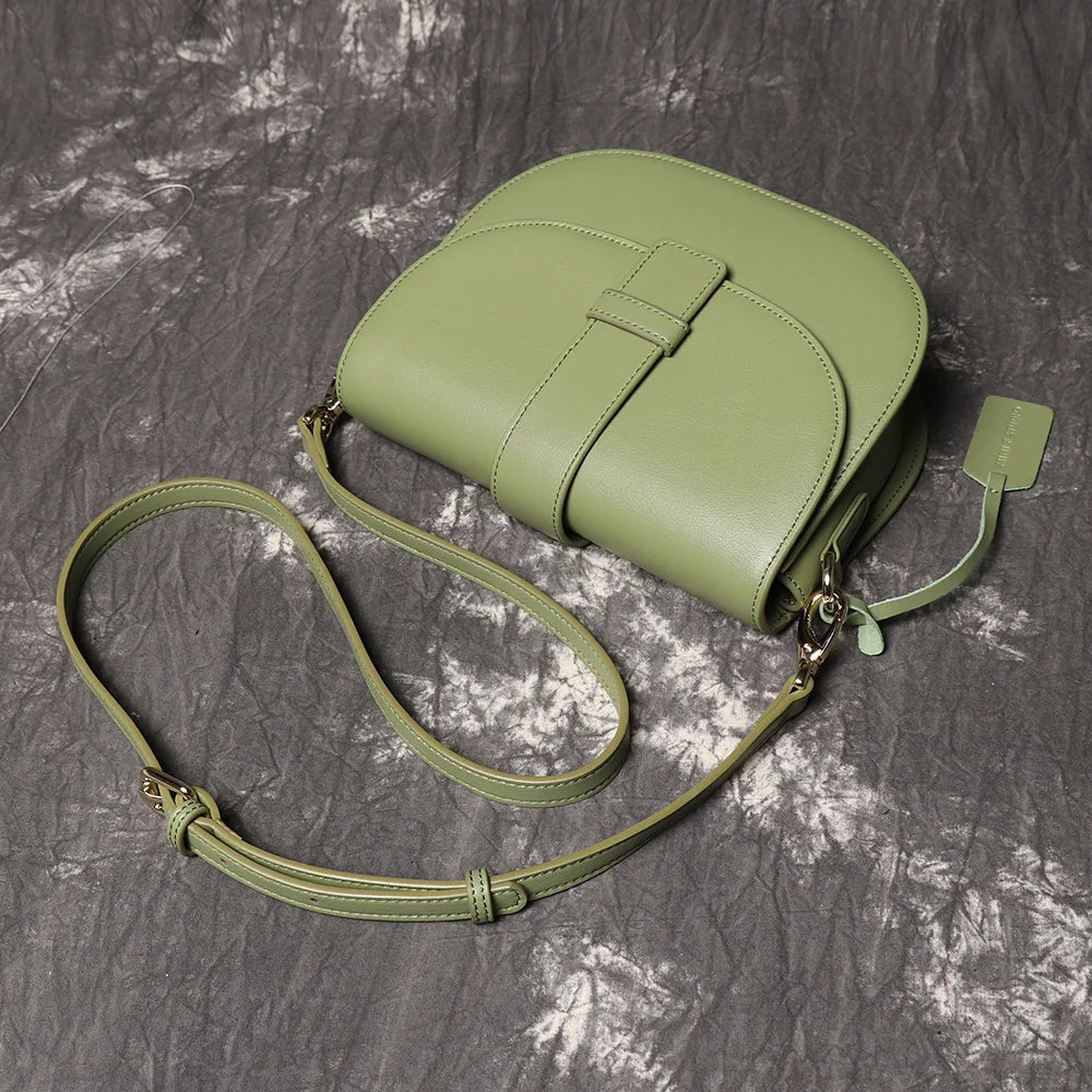 Schoudertas Dames - Crossbody Saddle Bag met Flapsluting | Chique