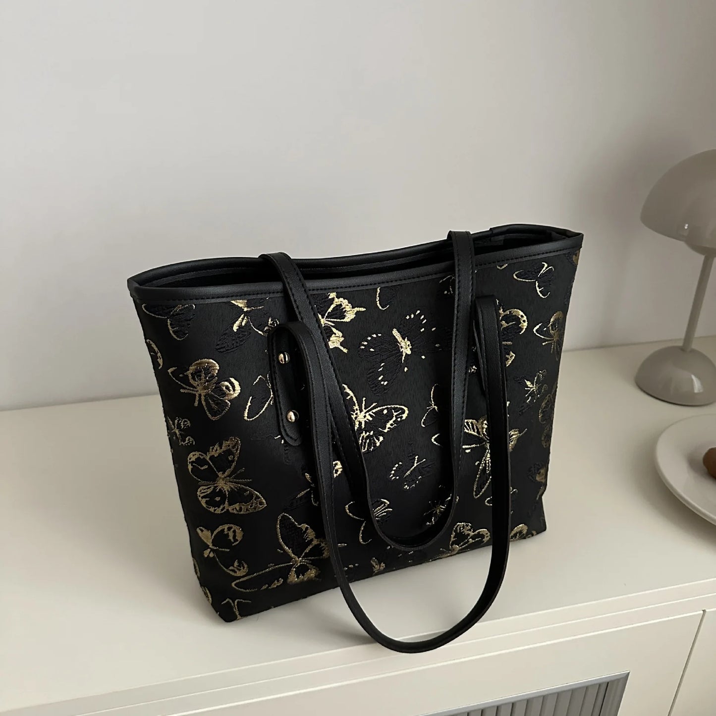Shopper Dames - Grote Tote Bag met Vlinderprint | Casual