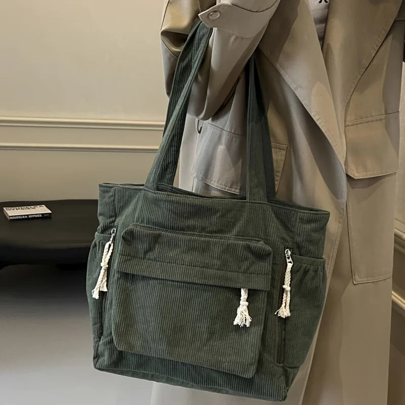Tas Dames - Grote Shopper met Meerdere Vakken en Kwastjes | Casual