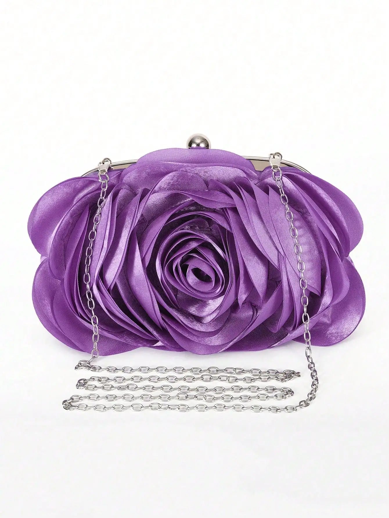 Tas Dames - Avondtasje met Bloem en Ketting | Elegant
