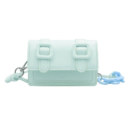 Mini Tas Dames - Crossbody met Dubbele Gesp en Ketting | Chique