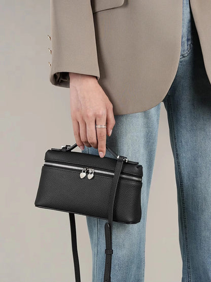 Tas Dames - Rechthoekige Crossbody met Dubbele Rits | Klassiek