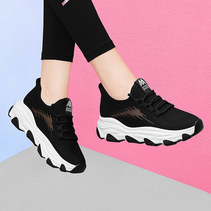 Sneakers Dames - Chunky Zool met Veters | Sportief