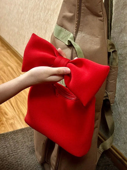 Avondtasje Dames - Mini Handtas met Oversized Strik | Feest
