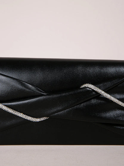 Tas Dames - Glanzende Clutch met Ketting | Elegant