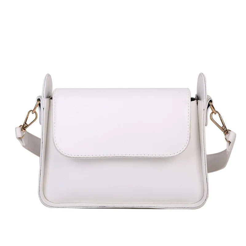 Schoudertas Dames - Crossbody met Flap en Gouden Details | Chique