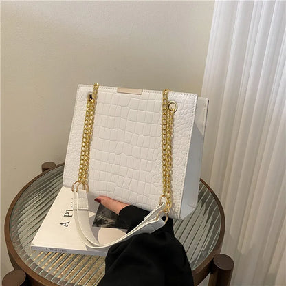 Tas Dames - Grote Shopper met Gouden Ketting | Elegant