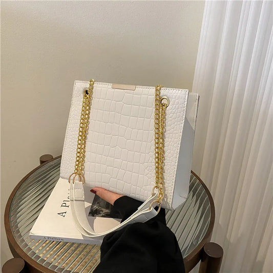 Tas Dames - Grote Shopper met Gouden Ketting | Elegant