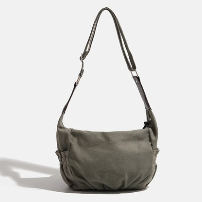 Tas Dames - Casual Schoudertas met Kanten Bies en Trekkoord | Boho