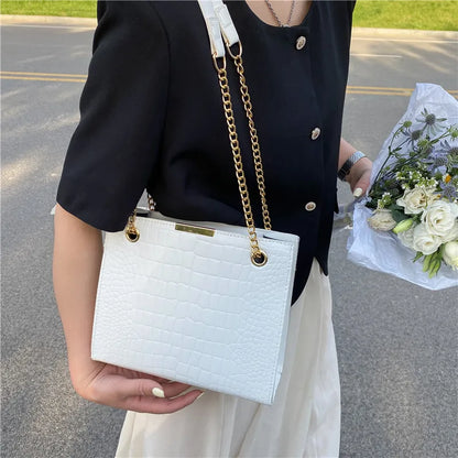 Tas Dames - Grote Shopper met Gouden Ketting | Elegant