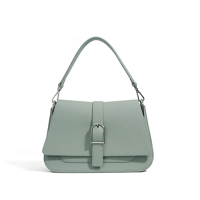 Tas Dames - Stijlvolle Schoudertas met Gesp en Flapdetail | Chique