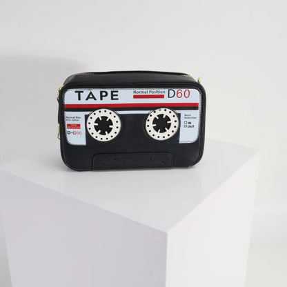 Handtas Dames - Retro Cassettebandje Design met Ketting | Speels