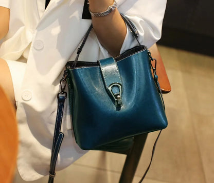 Handtas Dames - Bucket Bag met Brede Schouderband | Chique