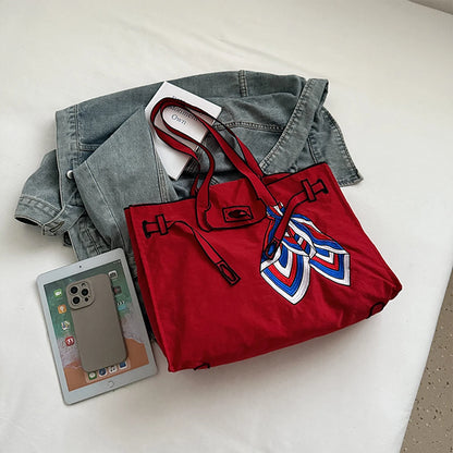 Shopper Dames - Grote Tote Bag met Gespelement en Sjaal | Chique