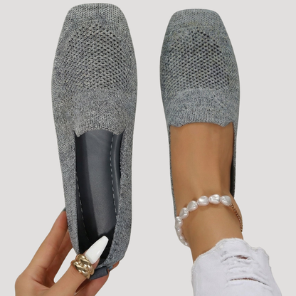 Sanne - Casual Orthopedische Ballerina's Dames met Ademend Gebreid Materiaal en Flexibele Zool