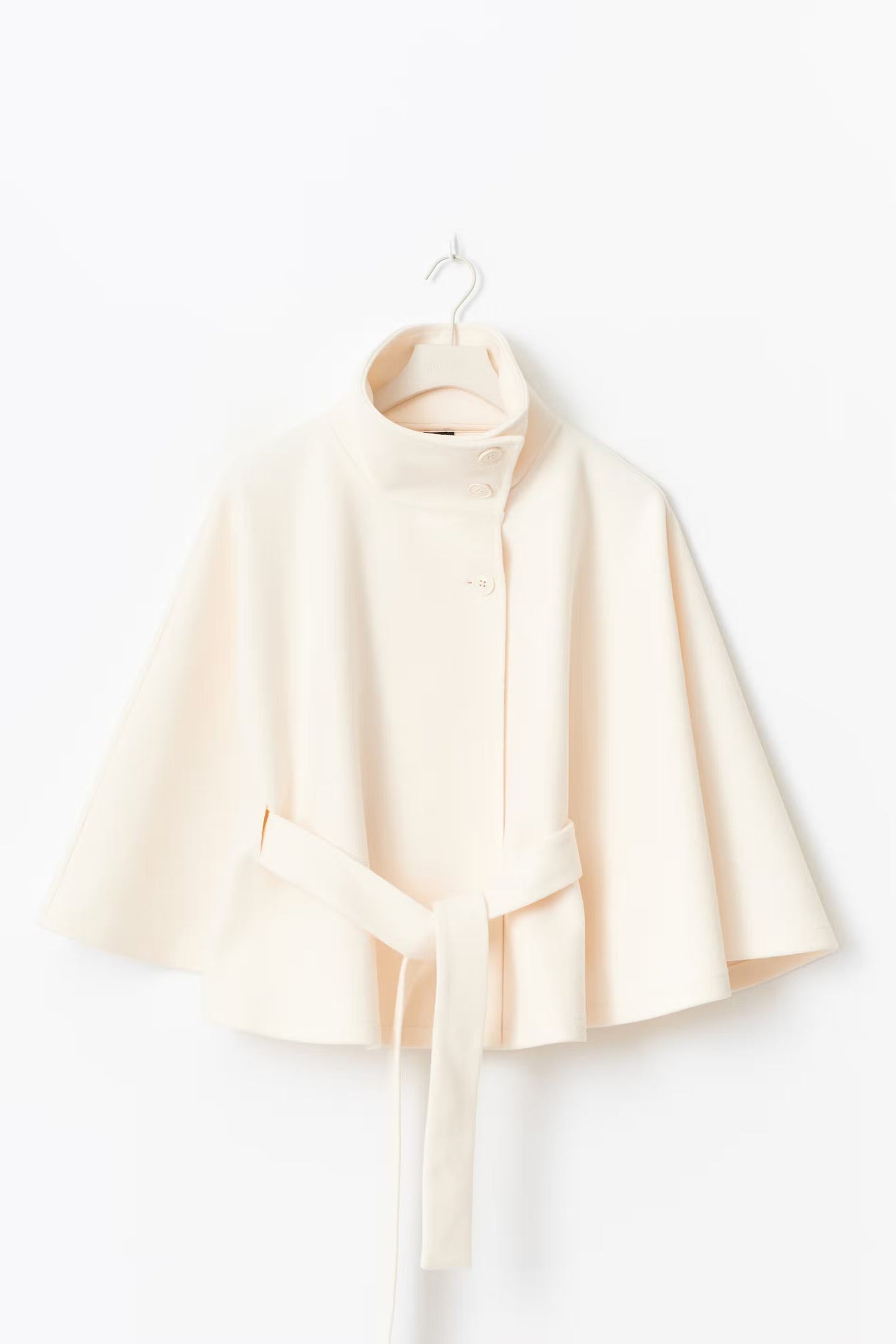 Sanne - Elegante Dames Korte Trenchcoat Herfst met Ceintuur en Hoge Col