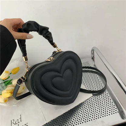Tas Dames - Hartvormige Handtas met Gouden Ketting | Romantic