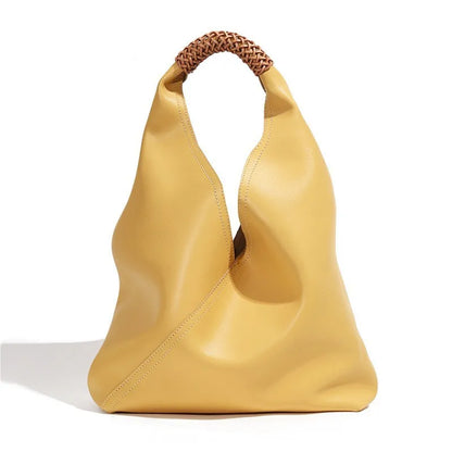 Tas Dames - Soepele Hobo Tas met Gevlochten Handvat | Casual