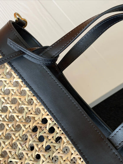 Tas Dames - Gevlochten Zomershopper met Contrast Detail | Chique