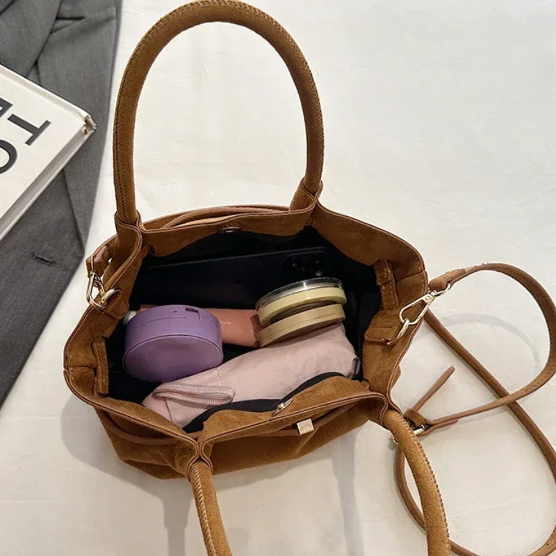 Handtas Dames - Compacte Tas met Strikdetail en Schouderband | Chique