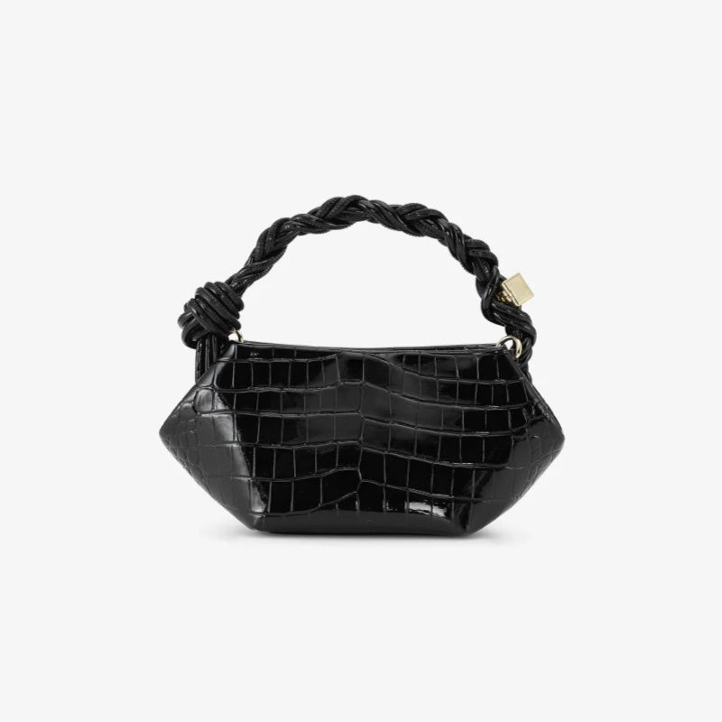 Tas Dames - Mini Crossbody met Gevlochten Handvat | Chique