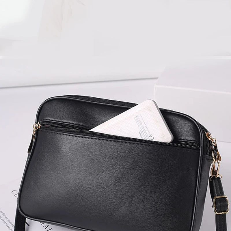 Tas Dames - Gewatteerde Crossbody met Hart Embleem en Rits | Casual