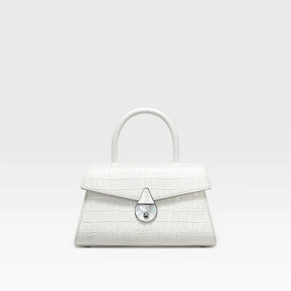 Tas Dames - Mini Handtas met Flapdetail en Zilveren Sluiting | Chique