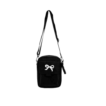 Tas Dames - Mini Crossbody met Strik Print en Brede Riem | Casual