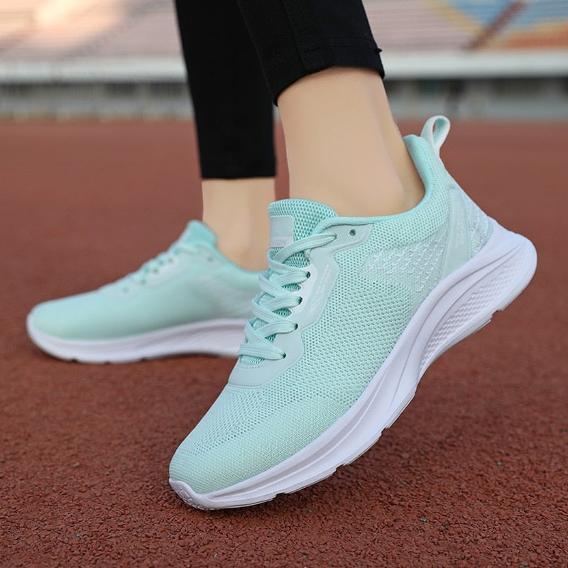 Sneakers Dames - Lichte Hardloopstijl met Veters | Sportief