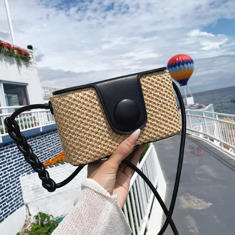 Tas Dames - Gevlochten Crossbody met Draagsluiting | Zomer