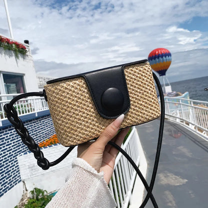 Tas Dames - Gevlochten Crossbody met Draagsluiting | Zomer