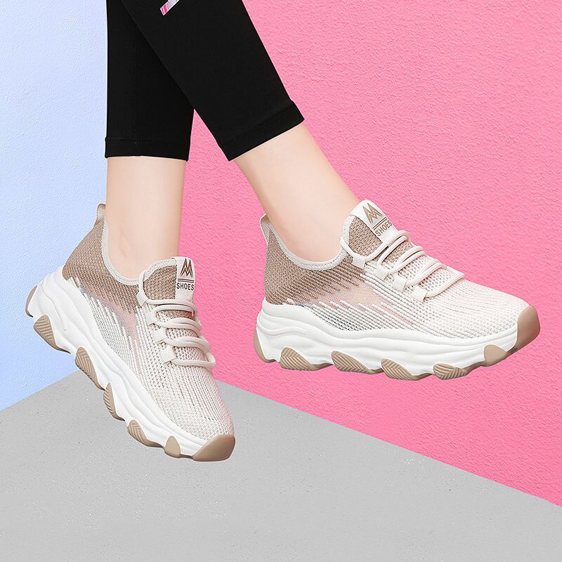 Sneakers Dames - Chunky Zool met Veters | Sportief