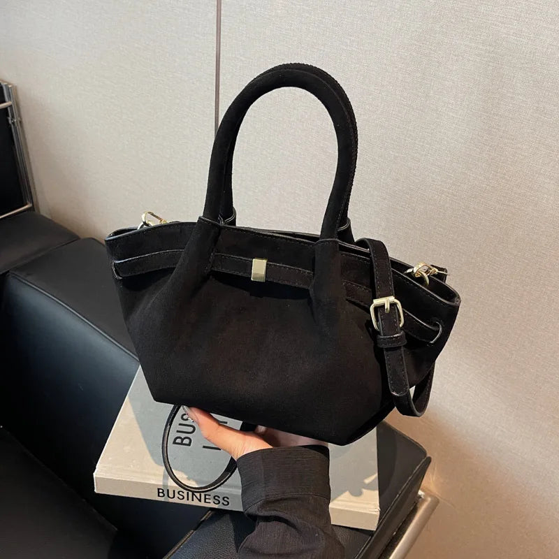 Handtas Dames - Compacte Tas met Strikdetail en Schouderband | Chique