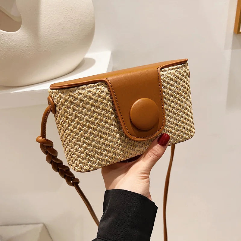 Tas Dames - Gevlochten Crossbody met Draagsluiting | Zomer