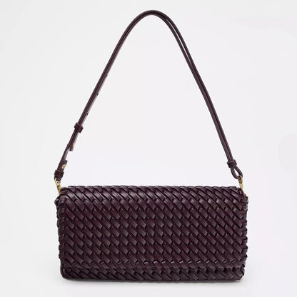 Tas Dames - Gevlochten Schoudertas met Verstelbare Riem | Chique