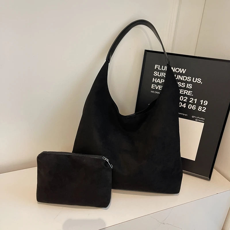 Tas Dames - Grote Zachte Hobo Bag met Enkele Schouderband | Casual