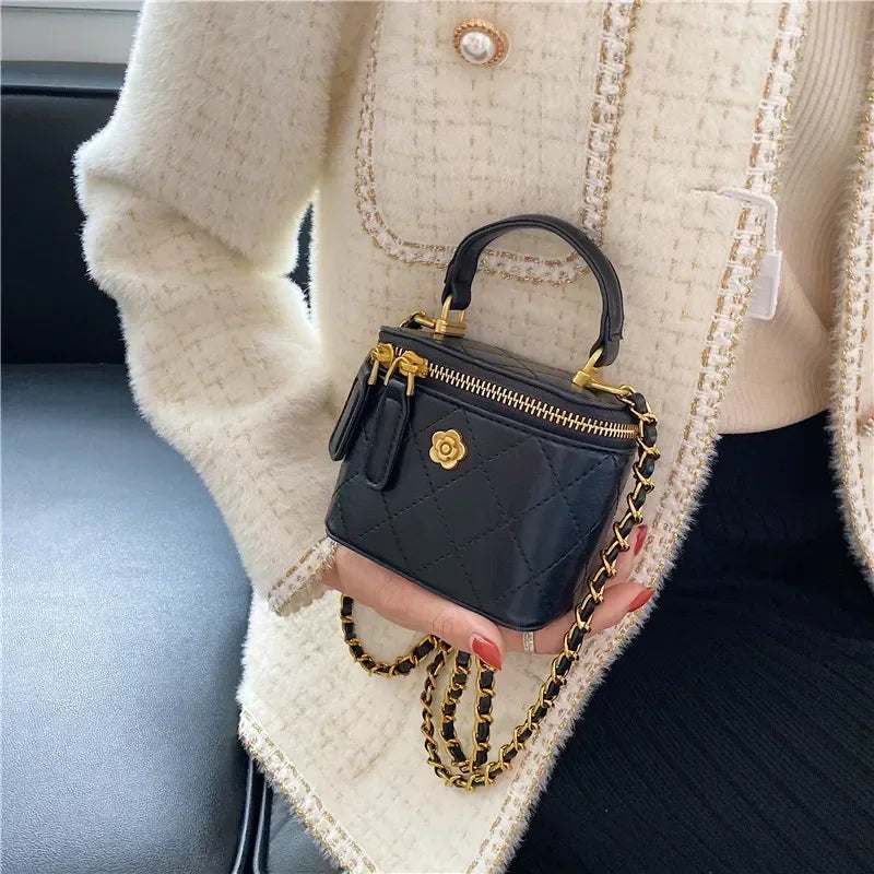 Handtas Dames - Gewatteerd met Ketting en Gouden Details | Chique