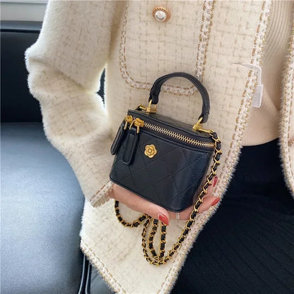 Handtas Dames - Gewatteerd met Ketting en Gouden Details | Chique